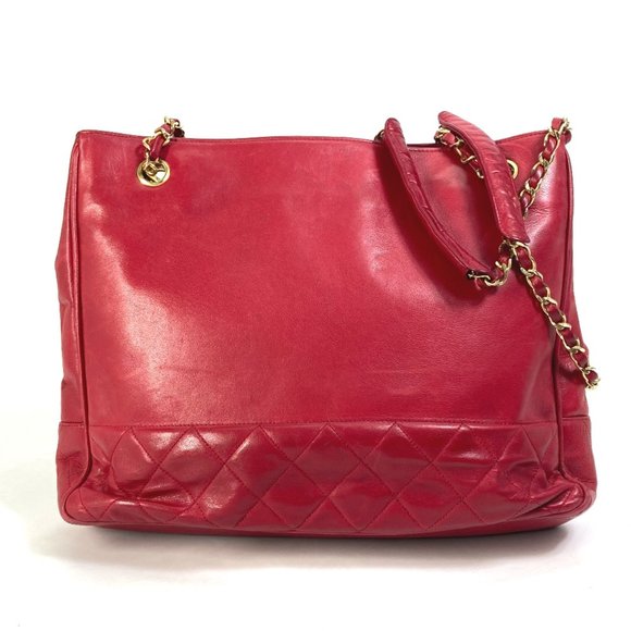 CHANEL Vintage Red Shoulder Bag - Picture 1 of 13
